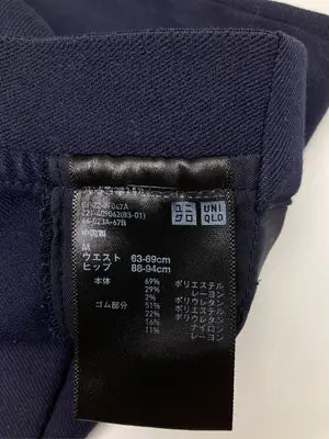 UNIQLO/ユニクロ/スラックス/パンツ/ネイビー/M  ウエスト63-69cm  ヒップ88-94cm