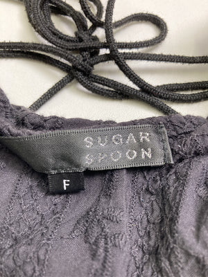 SUGAR SPOON/シュガースプーン/Tシャツ/カットソー/トップス/ブラック/F