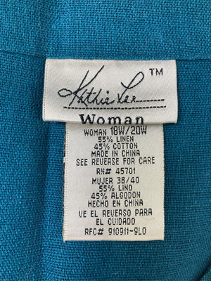 Kethie Lea/ノースリーブ/トップス/ブルー/18W/20W