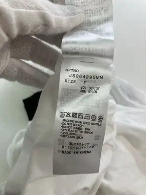 JEANASIS/ジーナシス/Tシャツ/カットソー/トップス/ホワイト/F