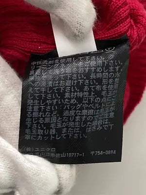 UNIQLO/ユニクロ/ニット/セーター/トップス/レッド/L