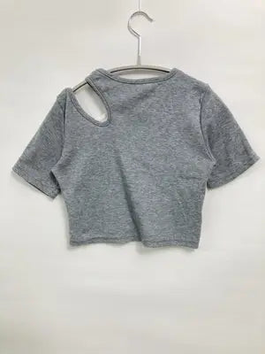 Tシャツ/カットソー/トップス/グレー