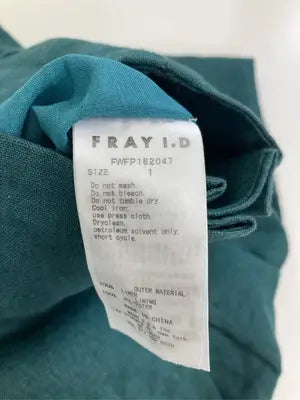 FRAY I.D/フレイアイディー/つなぎ/オールインワン/オールインワン・サロペット/グリーン/1