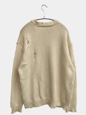 ZARA/ザラ/ニット/セーター/トップス/アイボリー/USA L