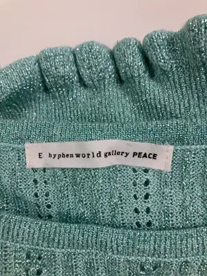 E hyphen world gallery peace/イーハイフンワールドギャラリーピース/ニット/セーター/トップス/グリーン/F