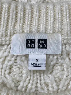 UNIQLO/ユニクロ/ニット/セーター/トップス/アイボリー/S