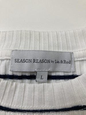 SEASON REASON by Lin&Red/シーズンリーズンバイリンアンドレッド/シャツ/ブラウス/トップス/ホワイト/L