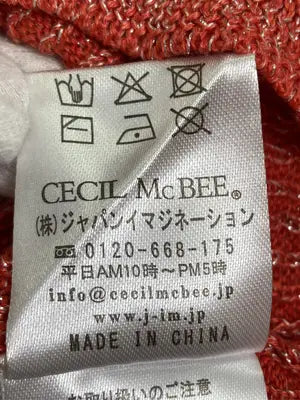 CECIL McBEE/セシルマクビー/タンクトップ/トップス/オレンジ/M