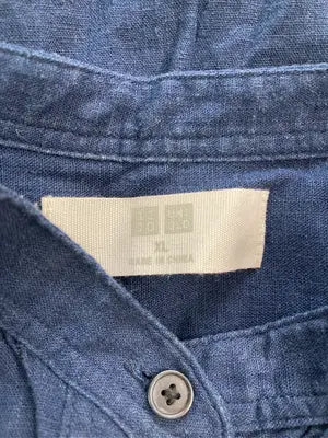 UNIQLO/ユニクロ/シャツ/ブラウス/トップス/ネイビー/XL