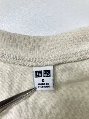 UNIQLO/ユニクロ/Tシャツ/カットソー/トップス/アイボリー/S