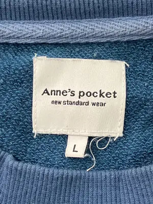 Anne's pocket/スウェット/トップス/ブルー/L