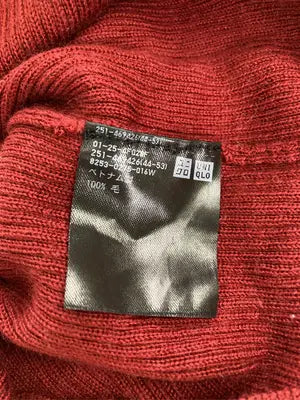 UNIQLO/ユニクロ/ニット/セーター/トップス/レッド/M