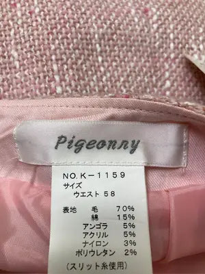 Pigeonry/ミモレ/半端丈スカート/スカート/ピンク/ウエスト58