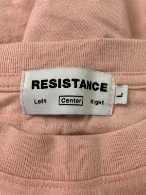 RESISTANCE/Tシャツ/カットソー/トップス/ピンク/L