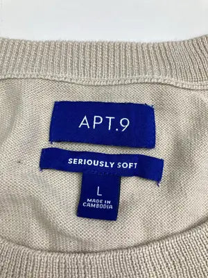 APT.9/アプトナイン/ニット/セーター/トップス/ベージュ/L