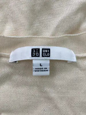 UNIQLO/ユニクロ/カーディガン/ボレロ/トップス/アイボリー/L
