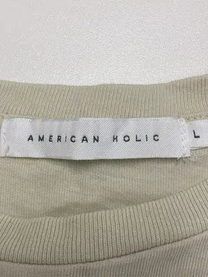AMERICAN HOLIC/アメリカンホリック/Tシャツ/カットソー/トップス/ベージュ/L