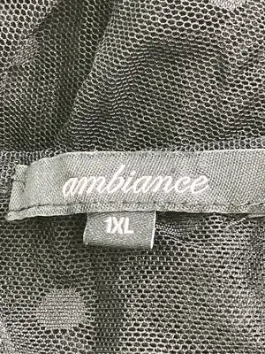 Ambiance/シャツ/ブラウス/トップス/ブラック/1XL