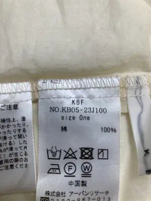 KBF/ケービーエフ/シャツ/ブラウス/トップス/アイボリー/one