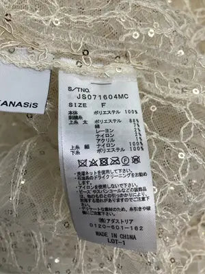 JEANASIS/ジーナシス/ワンピース/ワンピース/ドレス/アイボリー/F