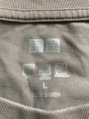 UNIQLO/ユニクロ/Tシャツ/カットソー/トップス/グレー/L