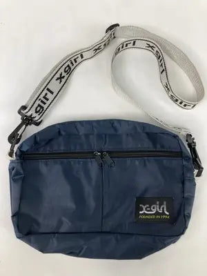 X-GIRL/エックスガール/ショルダーバッグ/バッグ/ネイビー