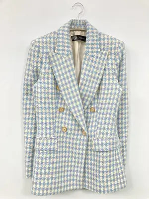 ZARA/ザラ/テーラードジャケット/ジャケット/アウター/スカイブルー/XS