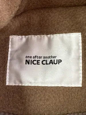 NICE CLAUP/ナイスクラップ/ポンチョ/ジャケット/アウター/ブラウン/F