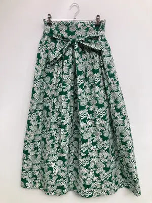 ロングスカート/スカート/グリーン