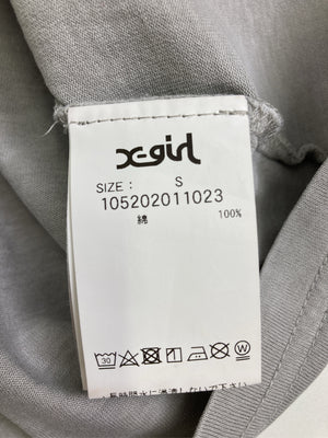 X-GIRL/エックスガール/Tシャツ/カットソー/トップス/グレー/S