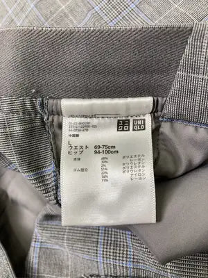 UNIQLO/ユニクロ/スラックス/パンツ/グレー/L