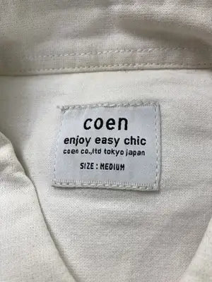 coen/コーエン/シャツ/ブラウス/トップス/ホワイト/MEDIUM
