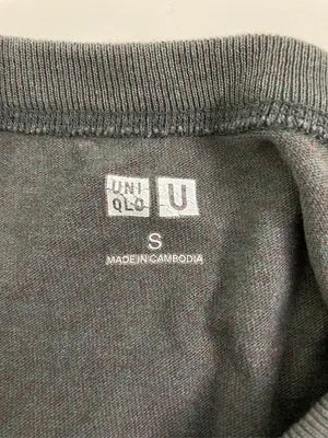 UNIQLO/ユニクロ/Tシャツ/カットソー/トップス/グレー/S