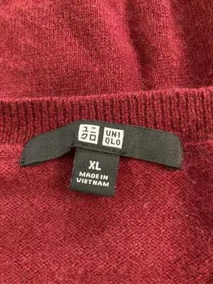 UNIQLO/ユニクロ/ニット/セーター/トップス/レッド/XL