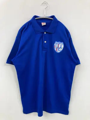 wundou/ポロシャツ/トップス/ブルー/XL