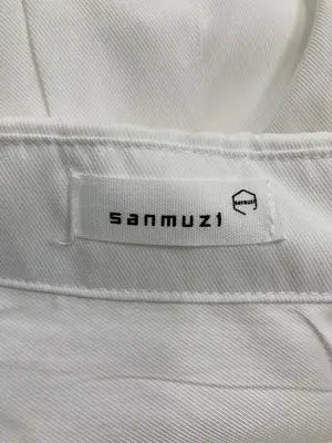 sanmuzi/シャツ/ブラウス/トップス/ホワイト