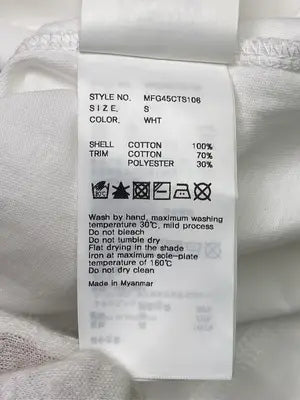 MARITHE FRANCOIS GIRBAUD/マリテフランソワジルボー/Tシャツ/カットソー/トップス/ホワイト/S