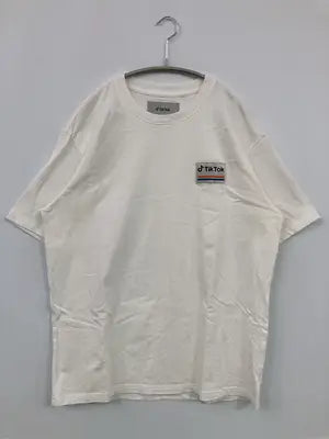 TikTok/Tシャツ/カットソー/トップス/ホワイト/XL