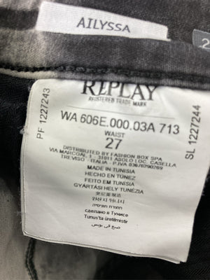 REPLAY/リプレイ/デニムパンツ/パンツ/ブラック/27