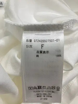 GYDA/ジェイダ/Tシャツ/カットソー/トップス/ホワイト/FREE