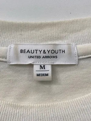 BEAUTY&YOUTH/ビューティーアンドユース/Tシャツ/カットソー/トップス/アイボリー/M
