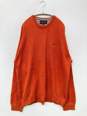 TOMMY HILFIGER/トミーヒルフィガー/ニット/セーター/トップス/オレンジ/XXL