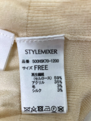 STYLEMIXER/スタイルミキサー/ニット/セーター/トップス/アイボリー/FREE