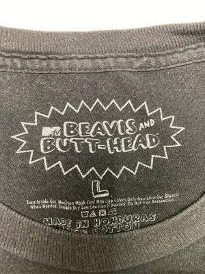 BEAVIS AND BUTT-HEAD/ビーバスアンドバットヘッド/Tシャツ/カットソー/トップス/ブラック/L
