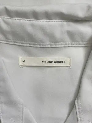 WIt AND WONDER/ウィットアンドワンダー/シャツ/ブラウス/トップス/ホワイト/M