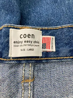 coen/コーエン/デニムスカート/スカート/ブルー/LARGE