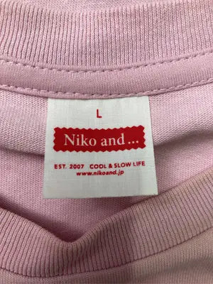 niko and .../ニコアンド/Tシャツ/カットソー/トップス/ピンク/L