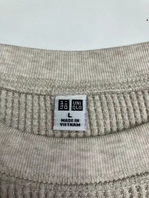 UNIQLO/ユニクロ/Tシャツ/カットソー/トップス/ベージュ/L