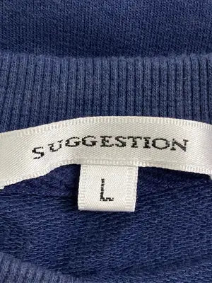 SUGGESTION/サジェスチョン/スウェット/トップス/ネイビー/L