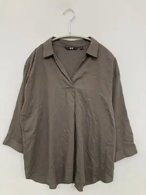 UNIQLO/ユニクロ/シャツ/ブラウス/トップス/グレー/L